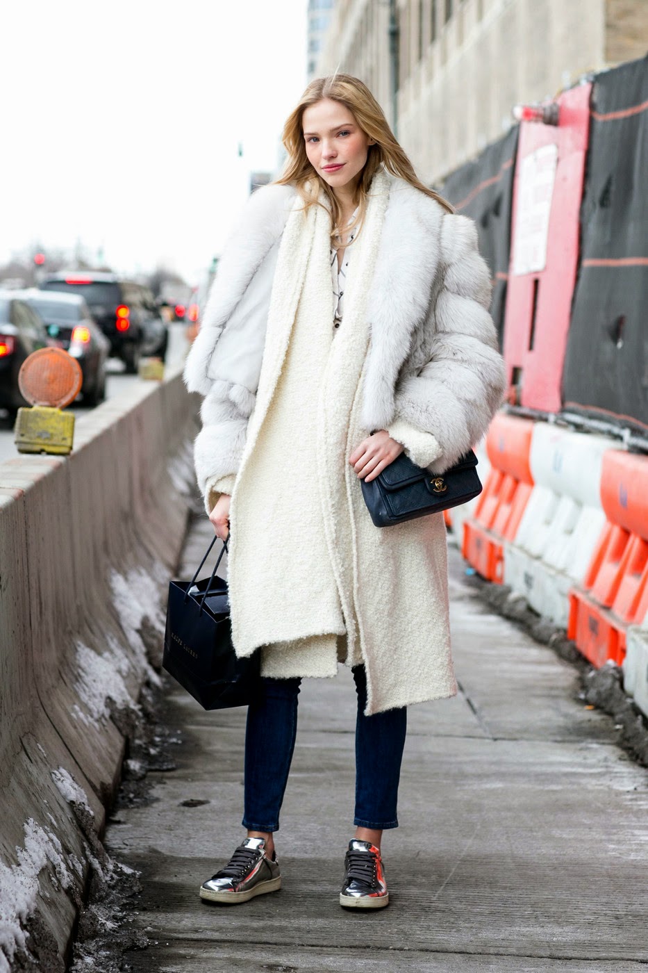 Model Street Style: Sasha Luss in NYC - The Front Row View