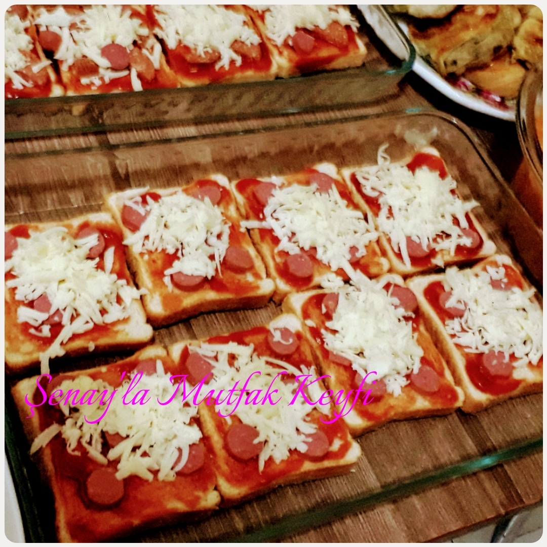 Tost Ekmeğinden Pizza Tarifi Kolay Tariflerim Pratik, Lezzetli