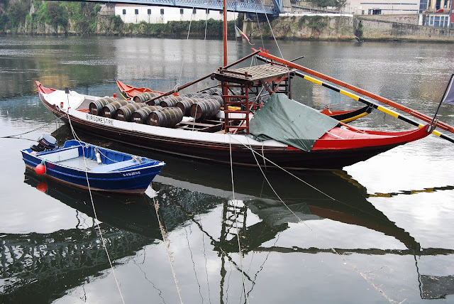 une des barques qui transportait le vin Porto