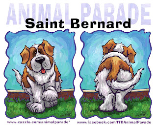 Animal Parade Heads and Tails St. Bernard