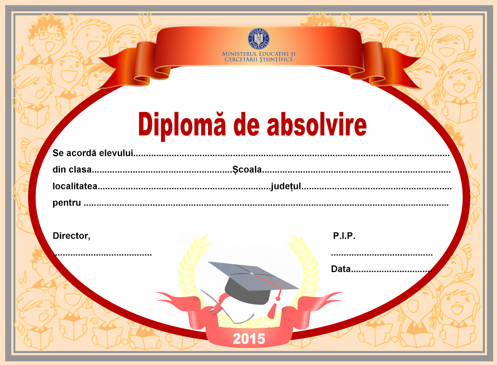 Diplome de absolvire - Materiale didactice de 10(zece)