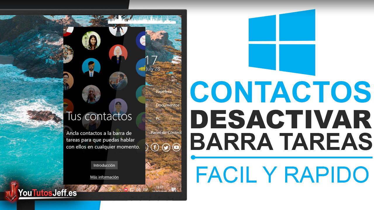 Como Desactivar Contactos en la Barra de Tareas Windows 10 Fall Creators - Trucos Windows 10