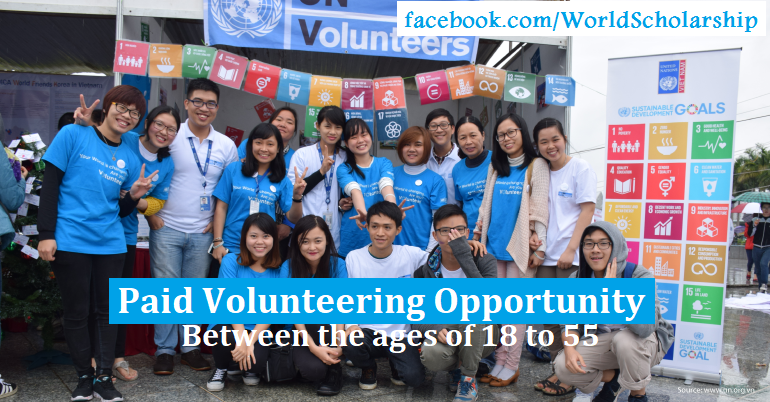 Paid Volunteering UN age 18-55