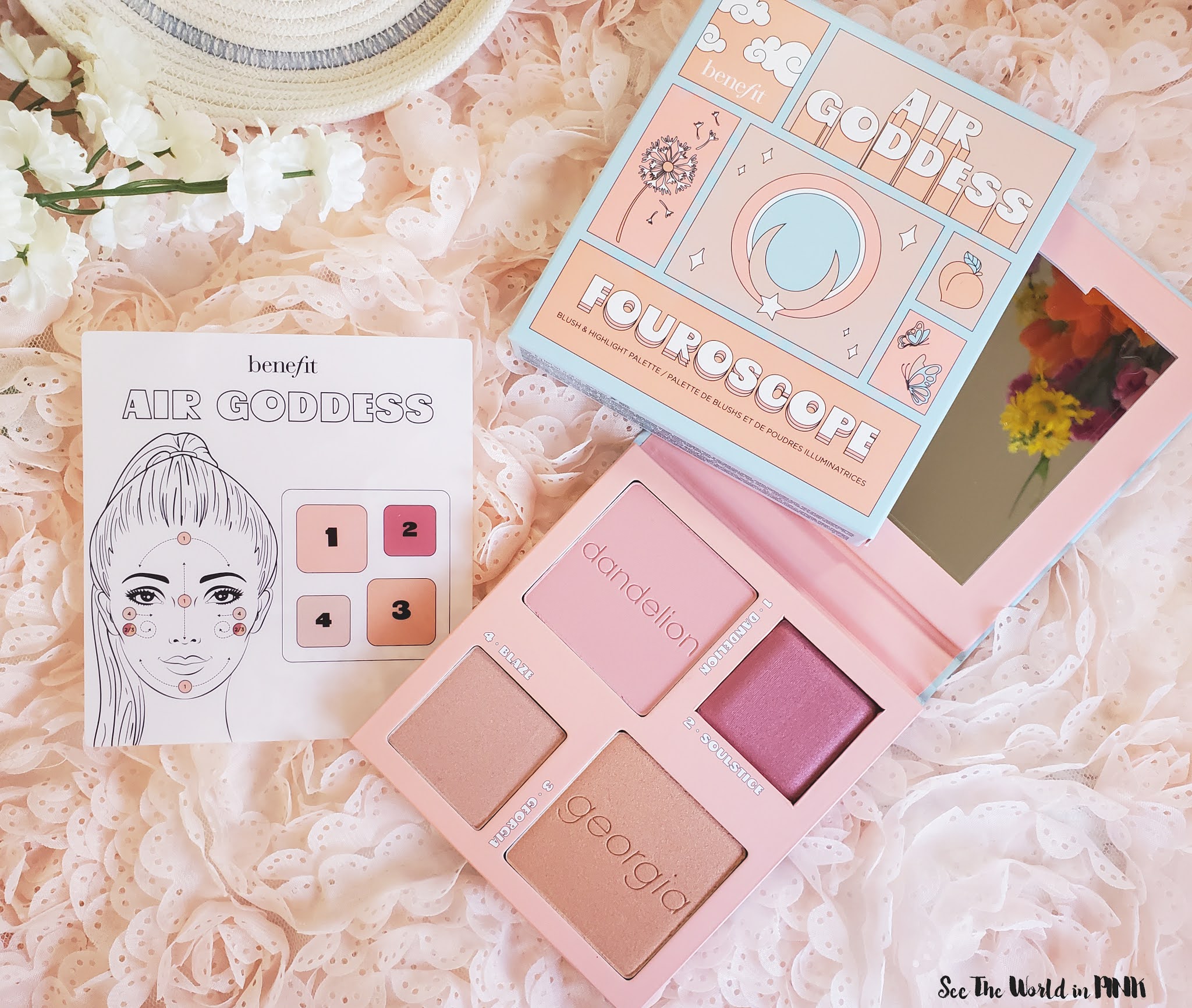 New Benefit Cosmetics Face Palette Fouroscope Air Goddess Palette