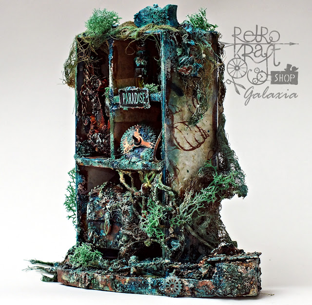 Jak zrobić shadow box z pudełka kurs video GalaxiaArt.pl