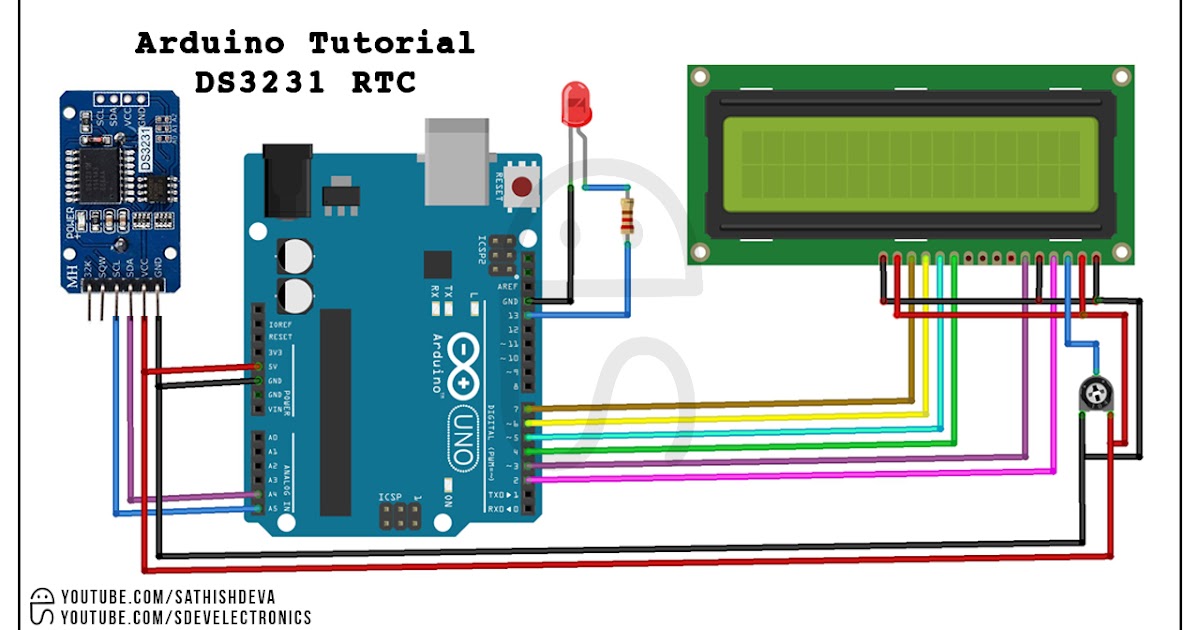 sdevelectronics: DS3231 RTC Tutorial