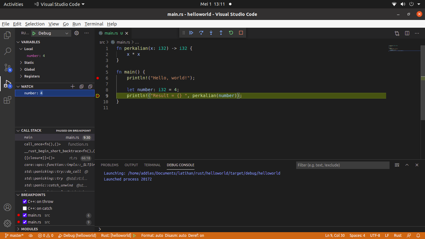 func Main ( ) { }: How to Debug Rust in Visual Studio Code (Guide)