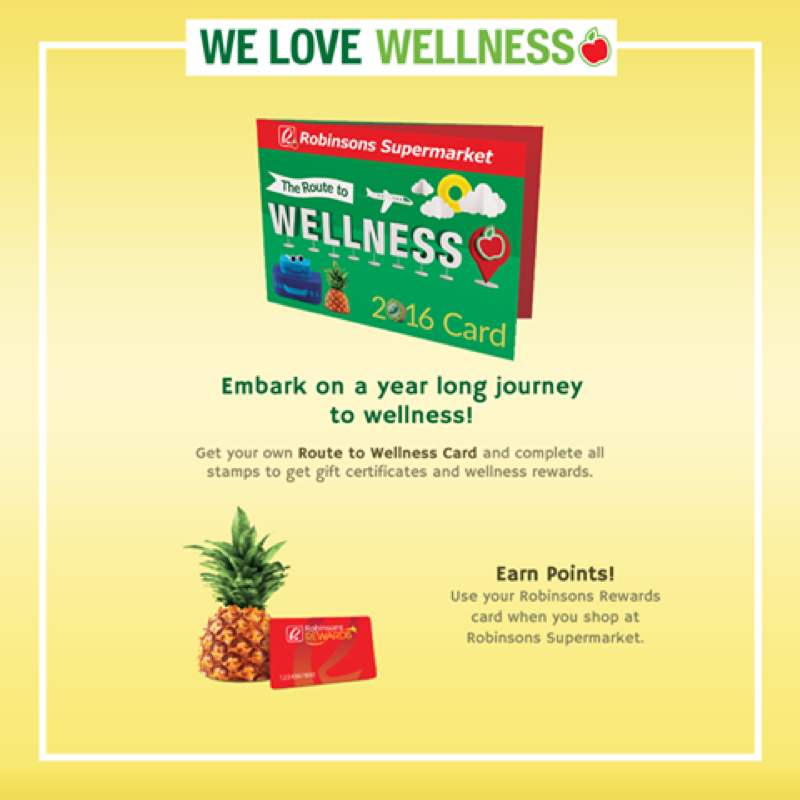 Use your Robinsons Route to Wellness Card and get wellness reward year