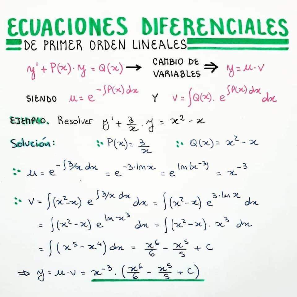 ecuaciones diferenciales de primer orden