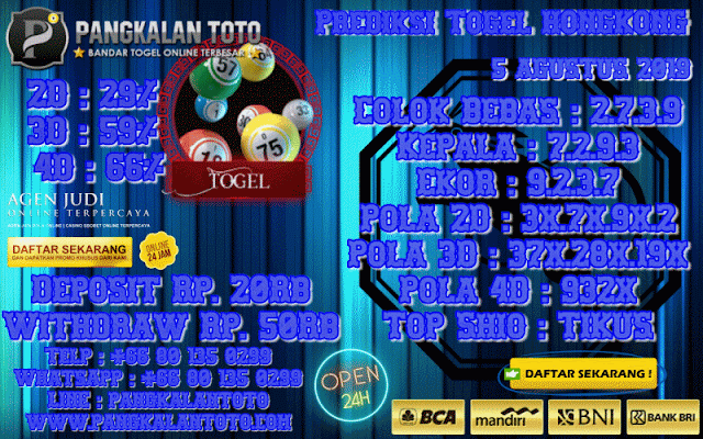 PREDIKSI TOGEL HONGKONG 5 AGUSTUS 2019 BeritaBerita Viral