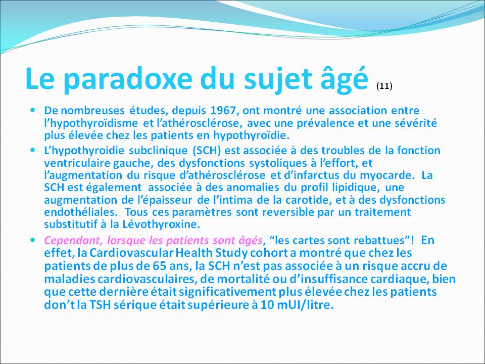 CAnalyses Etudes de Cas Analyses Medicales INTERPRETATION D UNE VARIATION DE TSH mots clés