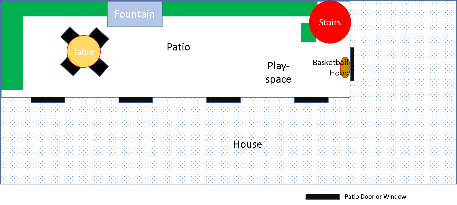 Layout plan of casa chorizo patio
