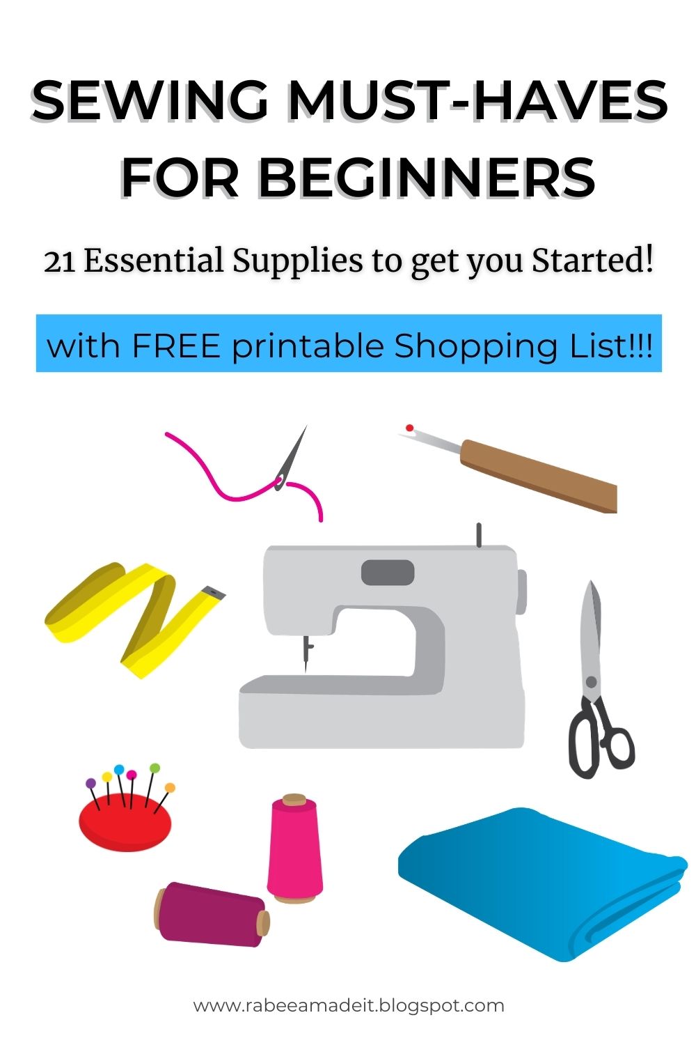 Sewing MustHaves for Beginners 21 Essential Supplies You Will Need