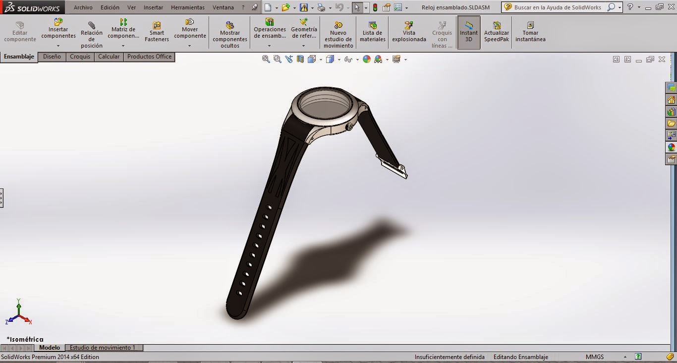 CRLDesigns: Reloj Diseñado con Solid Works