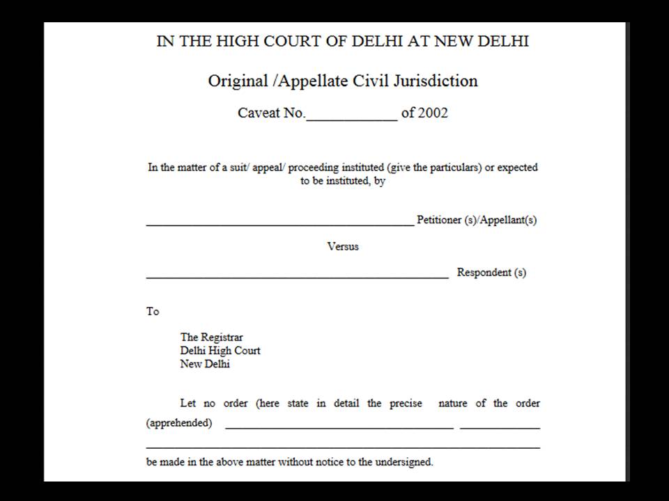 Civil Procedure Code All about Caveat (Section 148A)