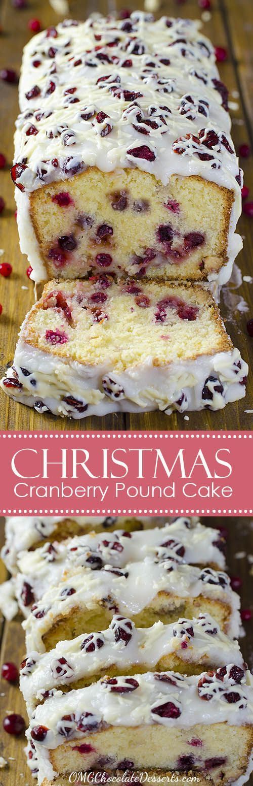 CHRISTMAS CRANBERRY POUND CAKE - THE BEST FOOD RECIPE