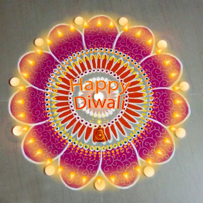 दिवाली के लिए रंगोली डिज़ाइन  Diwali Rangoli design photo