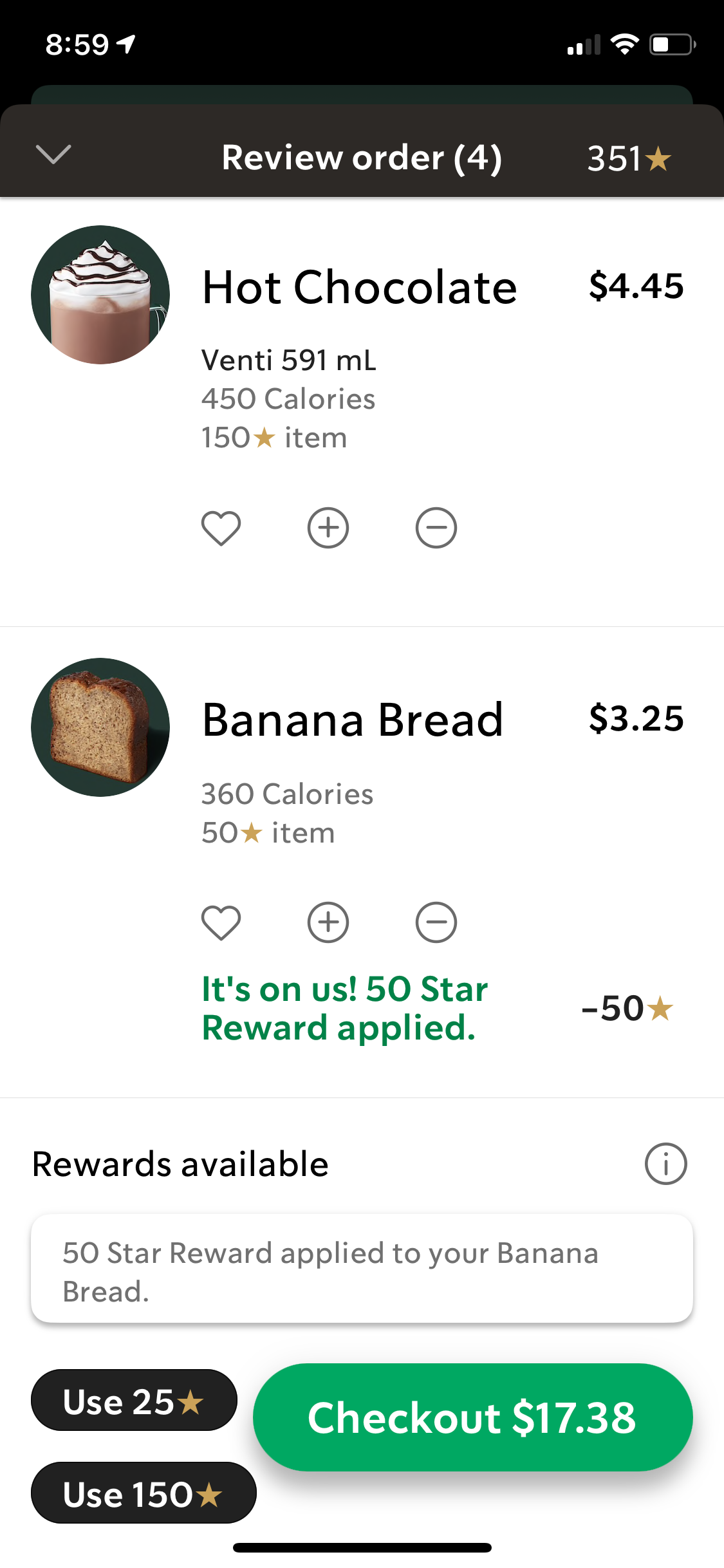 My favourite Starbucks Rewards redemption Rewards Canada