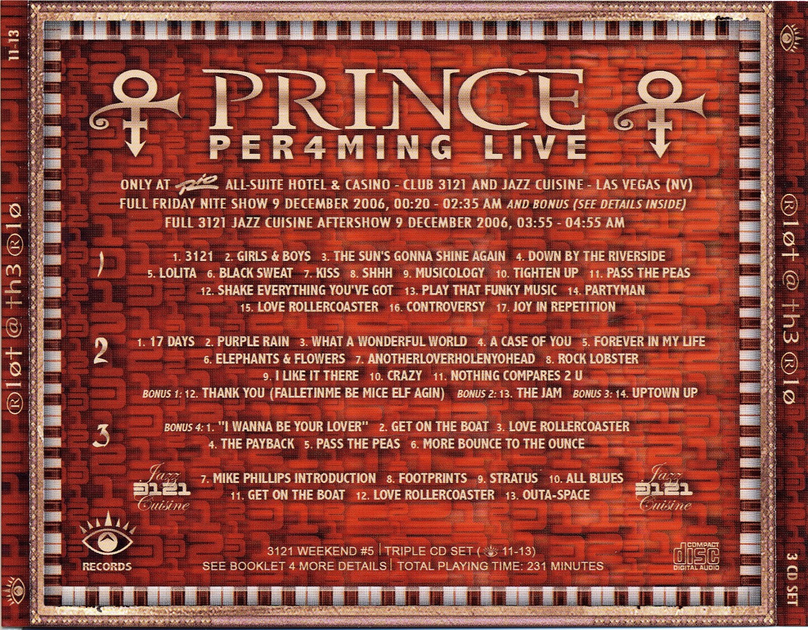 PLUMDUSTY'S PAGE Prince 3121 Las Vegas Volume 5(ER011013)