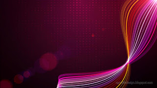 Fashionable Colors Flexible Shape Twisted Warped Lines On Sweet Red Dotted Background