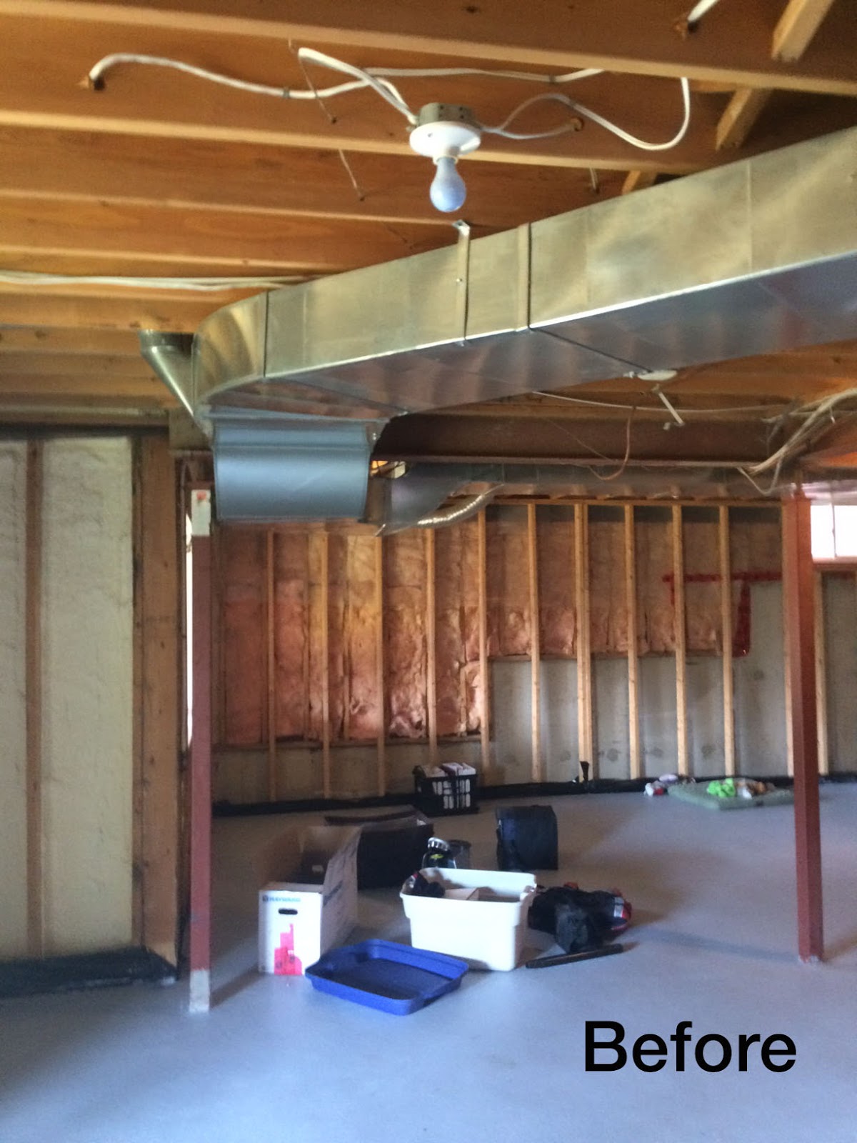 DIY Basement Reno HVAC Harlow & Thistle