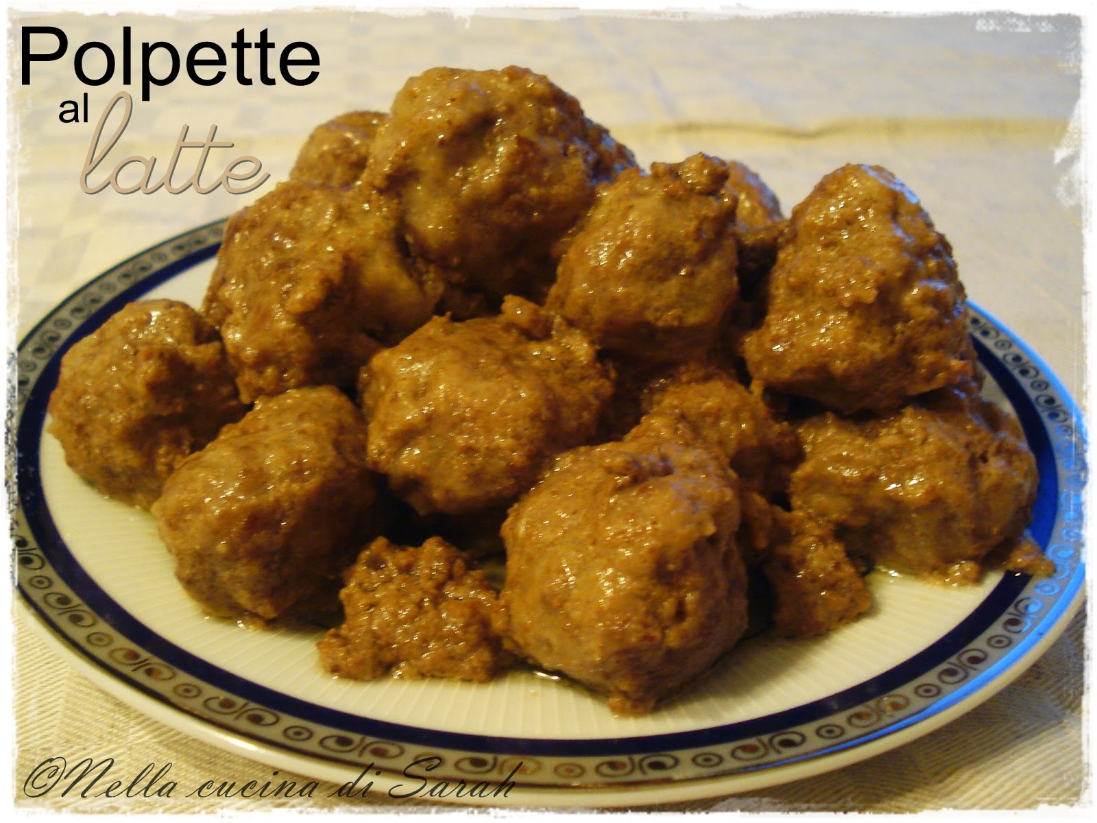 the recipe-tionist ~ polpette al latte