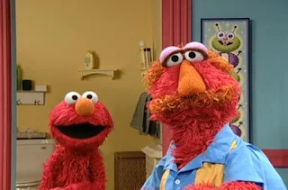 Elmo asks Louie if Elmo used always a toilet or no. Sesame Street Elmo's Potty Time