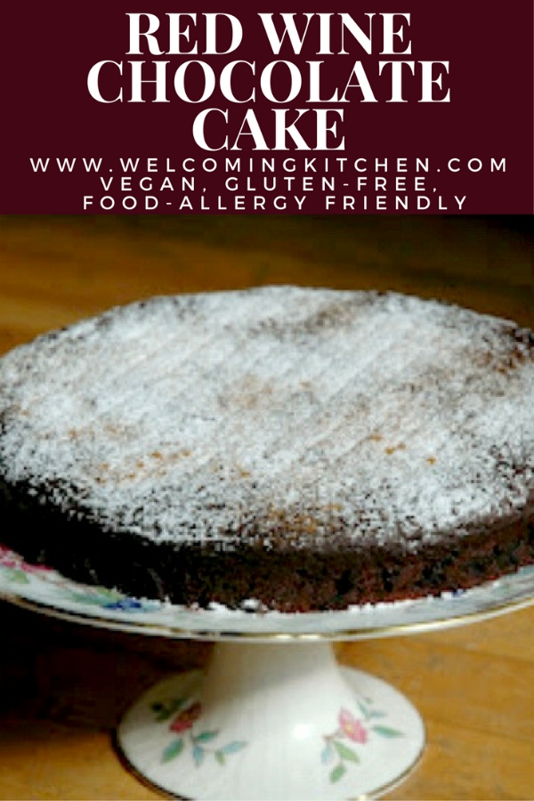 Red Wine Chocolate Cake with a Hint of Spice Kim's Kitchen