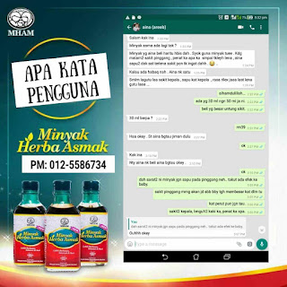 Testimoni Minyak Herba Asmak