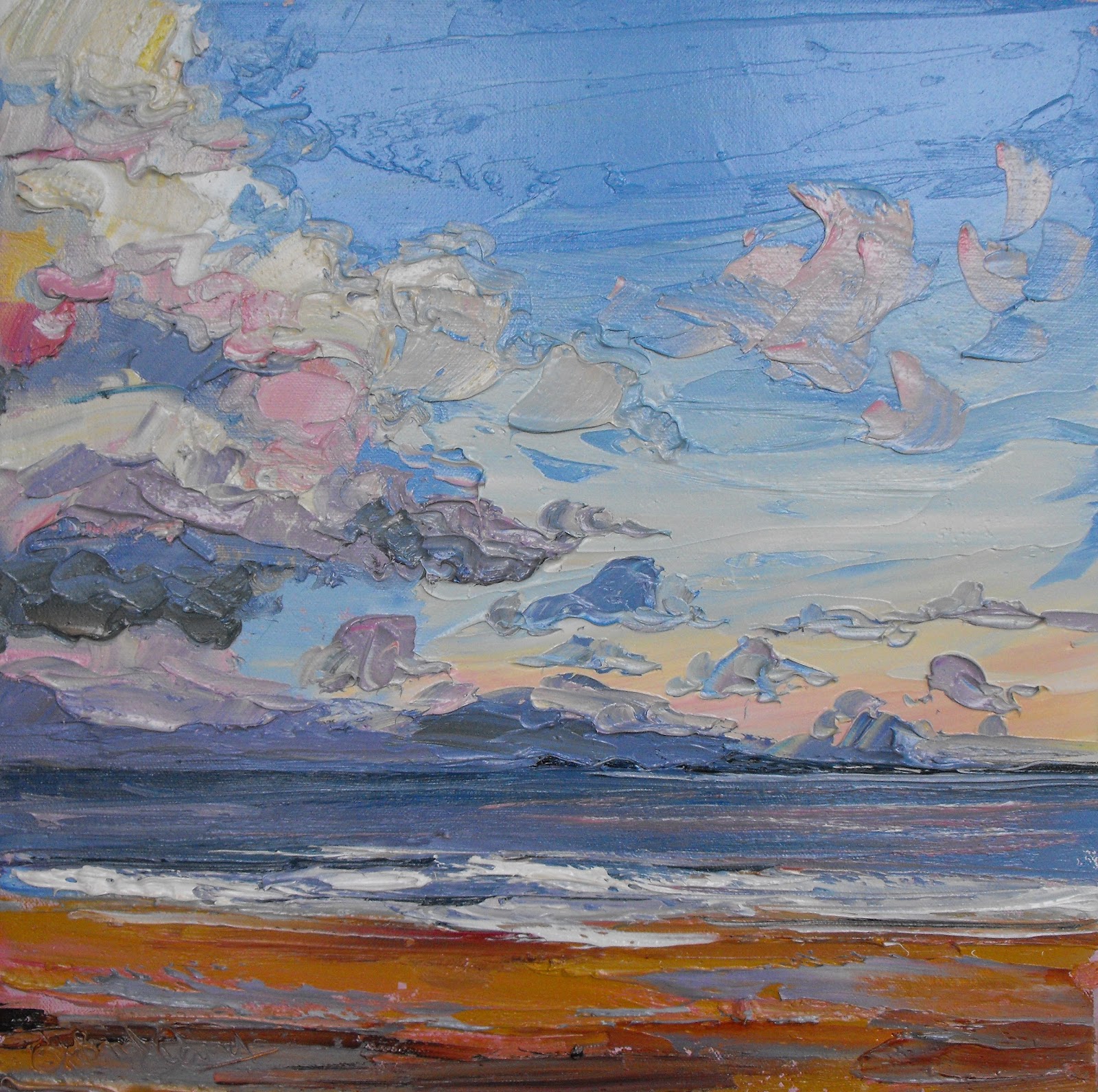 Judith I Bridgland Painting in Swansea and the Gower Peninsula