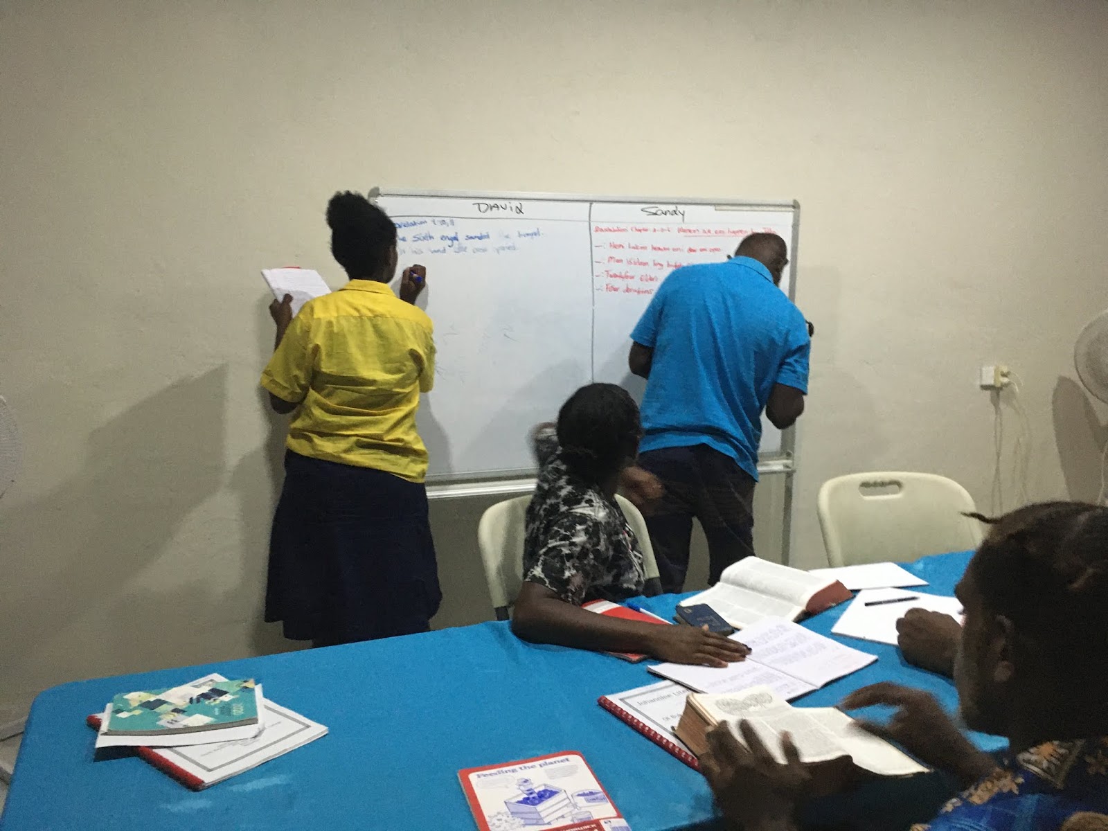 Potters in Vanuatu Learning in Our New Classroom