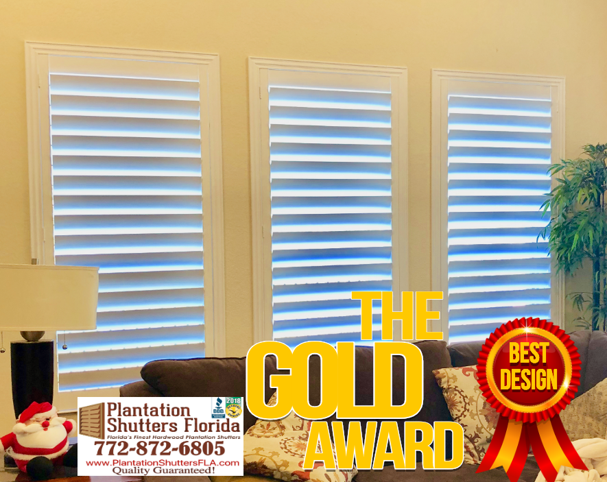 Custom Plantation Shutters Made in America 7 Days installed all of Florida