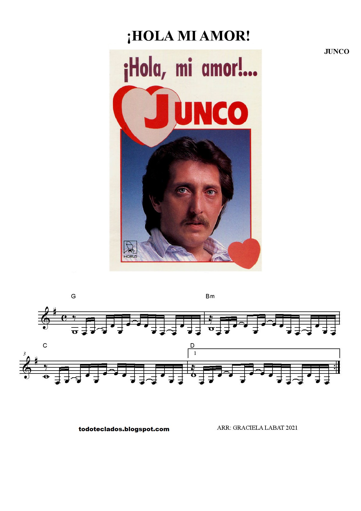 TODO TECLADOS ¡HOLA MI AMOR! JUNCO