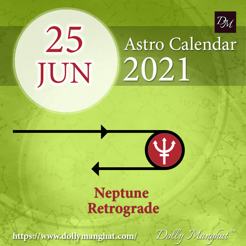 Demystifying Astrology DM Astro Calendar 2021 Neptune Turns Retrograde