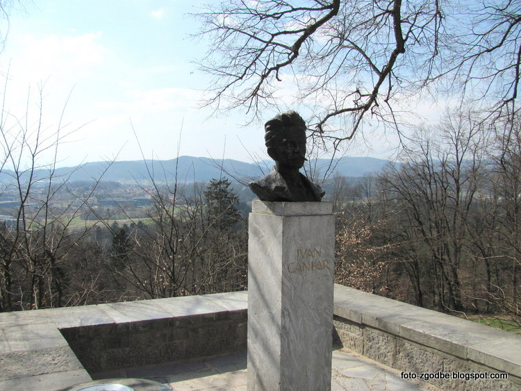 Cankarjev vrh, Rožnik, Ljubljana Ivan Cankar