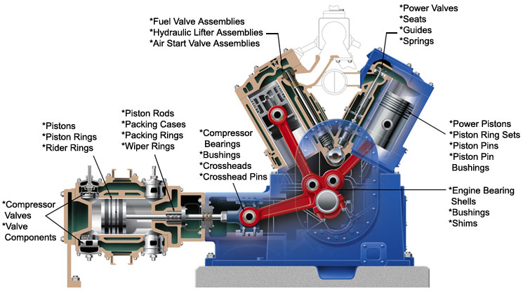 Compressor Parts Details | Compressor Diagram - Electrical & Mechanical