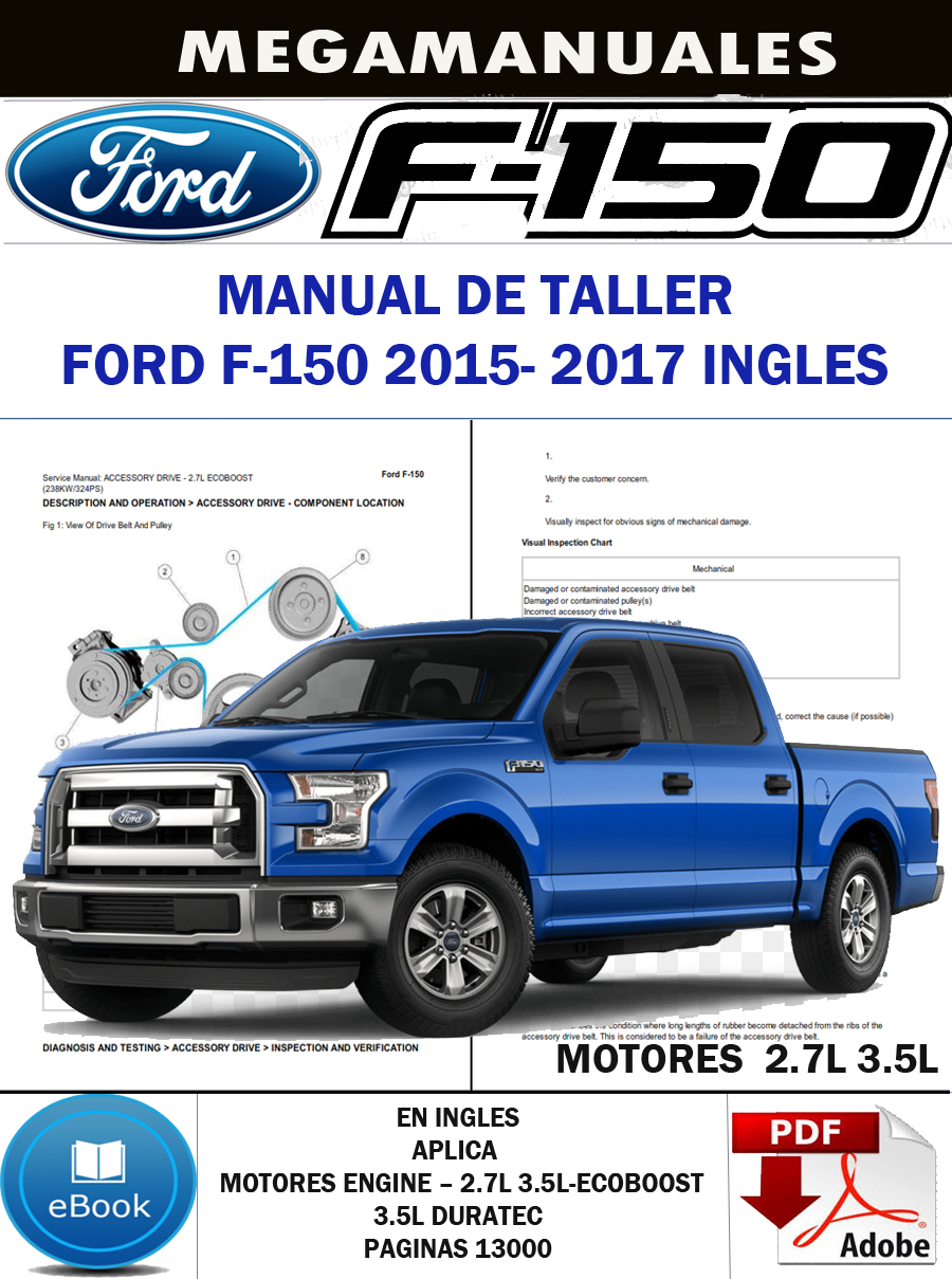 Manual De Taller Ford F150 20152017 Ingles Manuales De Mecanica