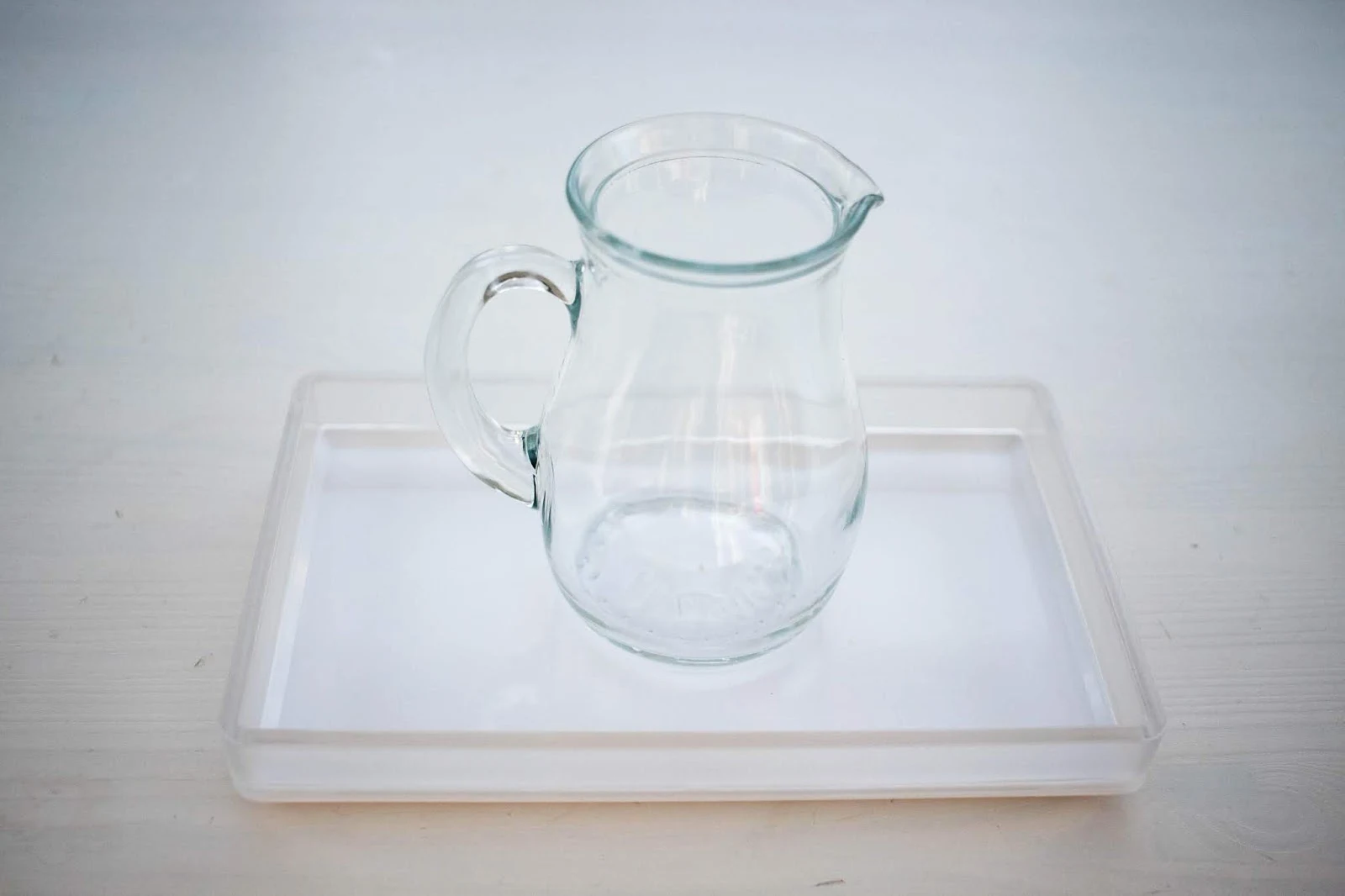 Clear Plastic Serving Pitcher - Montessori Services