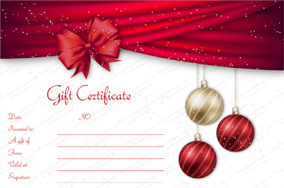 Christmas gift certificate template 8