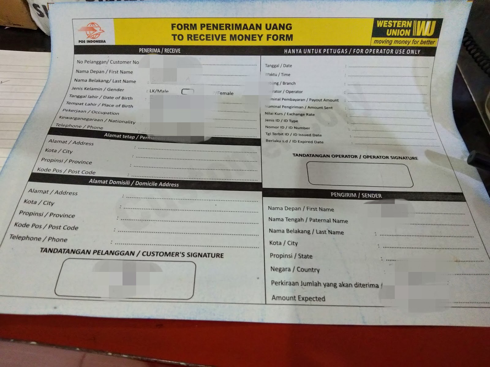 Reana Cara Mengambil Uang Kiriman Western Union Di Kantor Pos