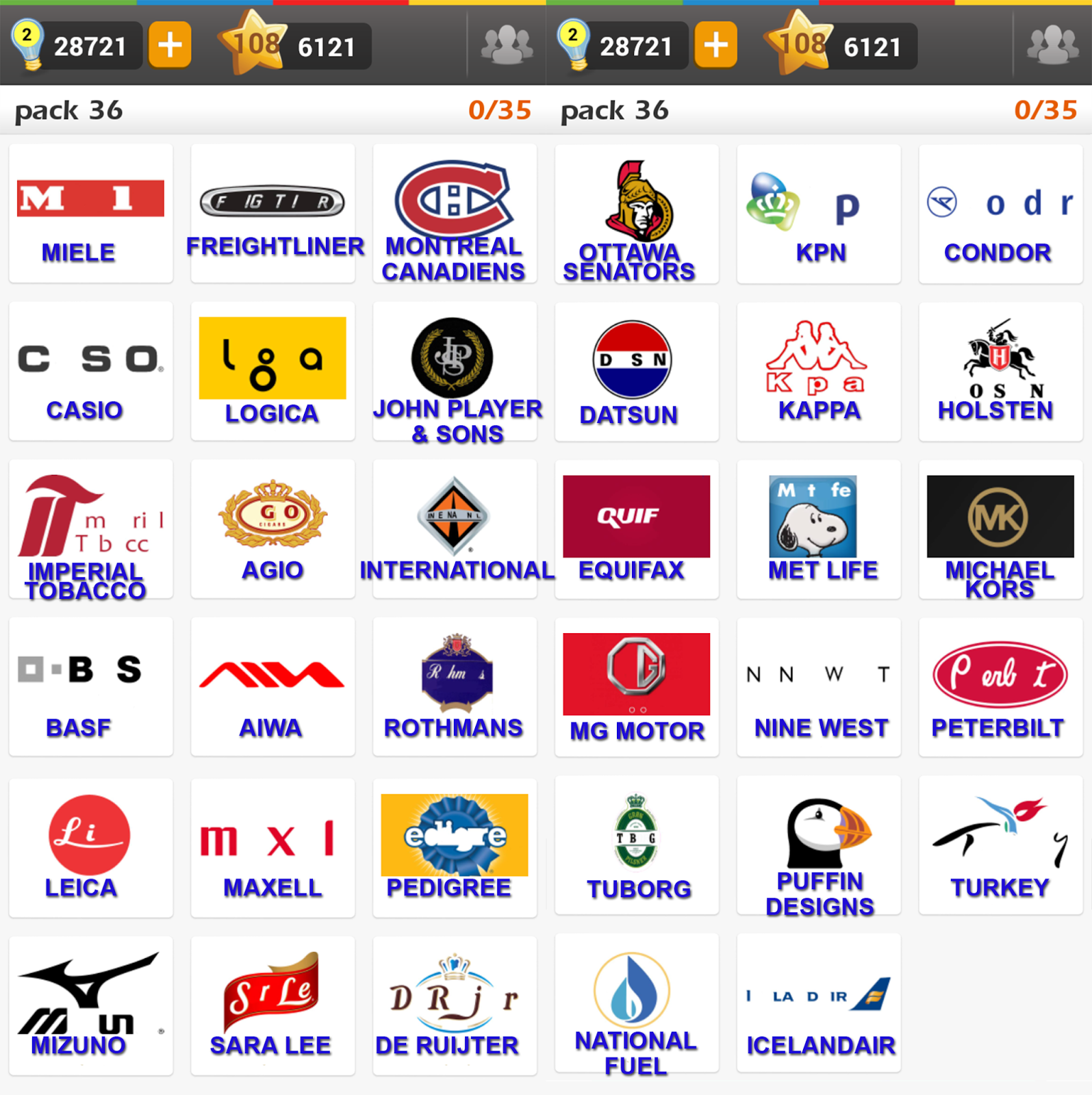 Logo Game: Guess the Brand [Regular] Pack 36 ~ Doors Geek