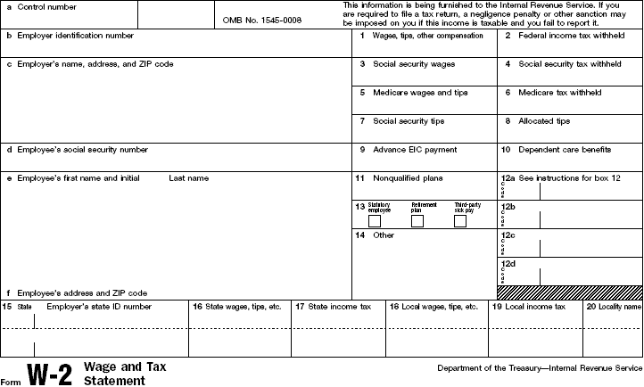 What Is W-2 Boxes Information?