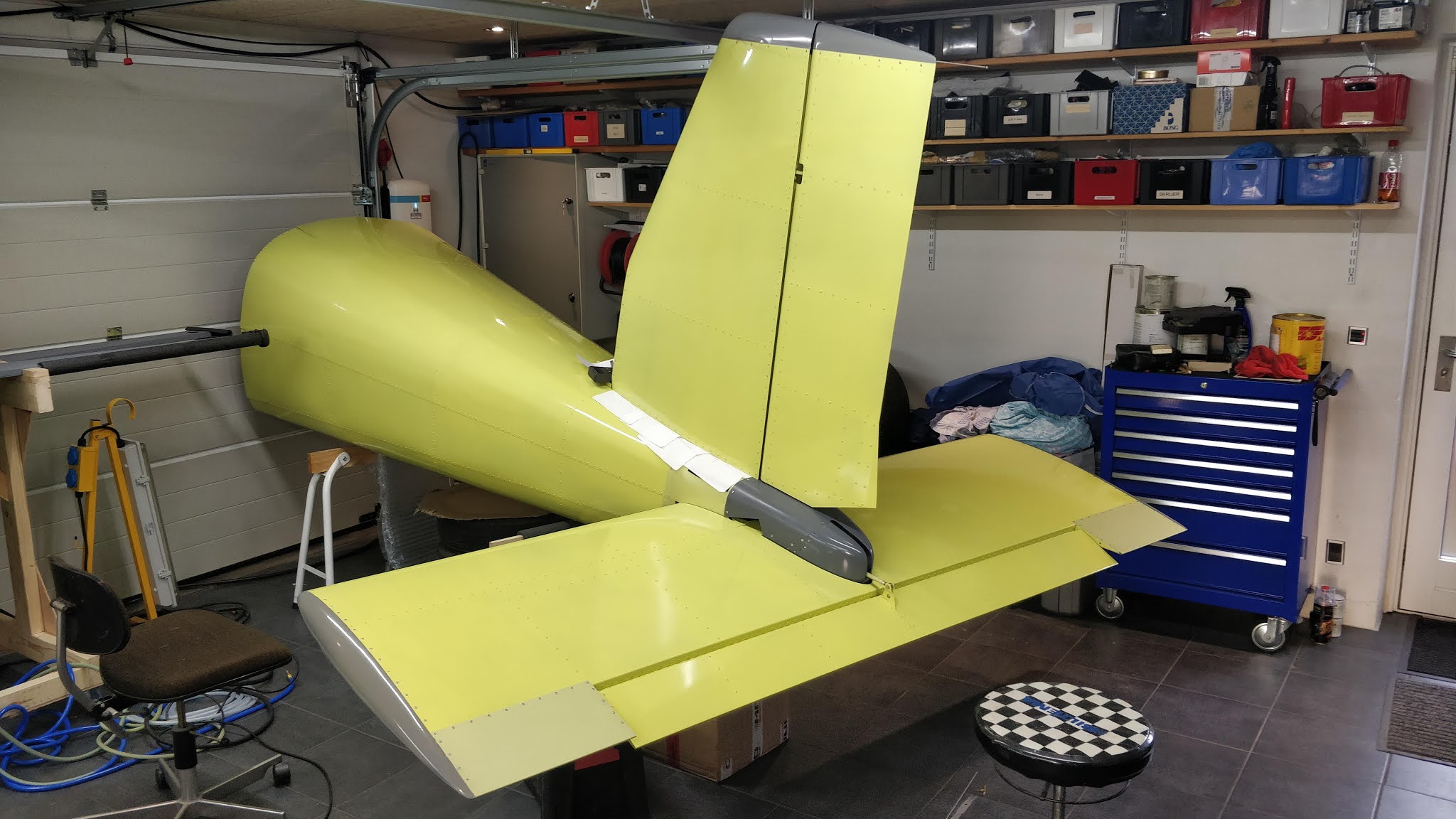 PEB's RV12 projekt Sektion 8 AntiServo Tabs