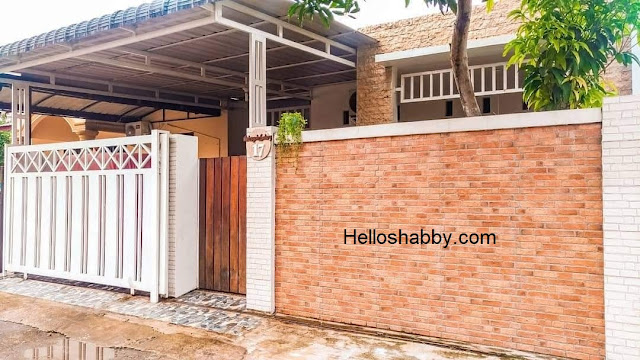 Inspirasi Rumah dengan Pagar Bata Merah Bikin Fasad Rumah tampak