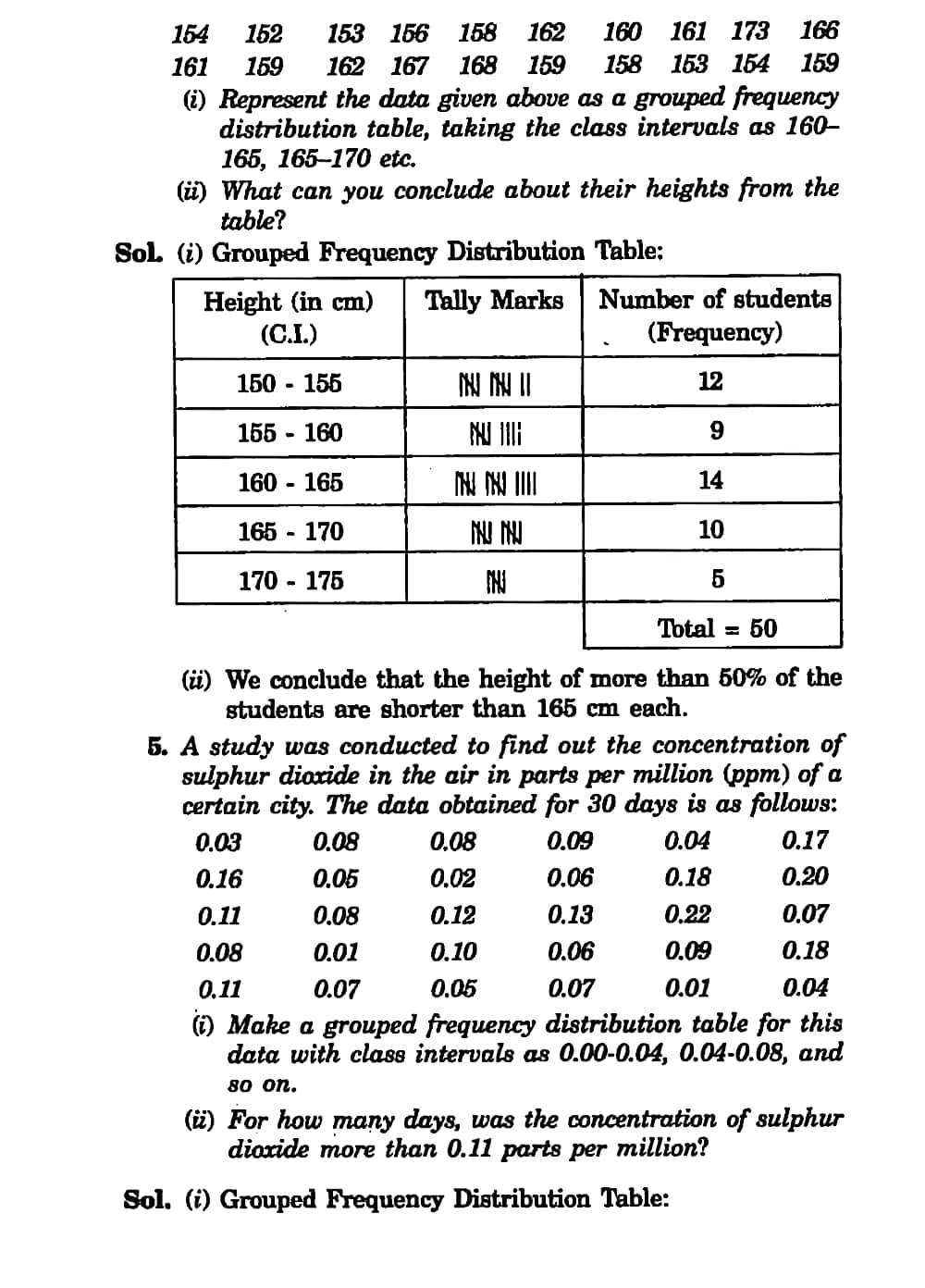 math statistics class 9