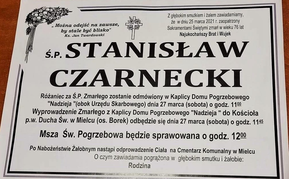 Nie żyje Stanisław Czarnecki, mielecki rzeźbiarz