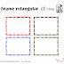 Frame retangular Grátis - várias cores