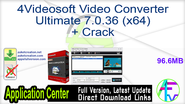 4Videosoft Video Converter Ultimate 7.0.36 (x64) + Crack