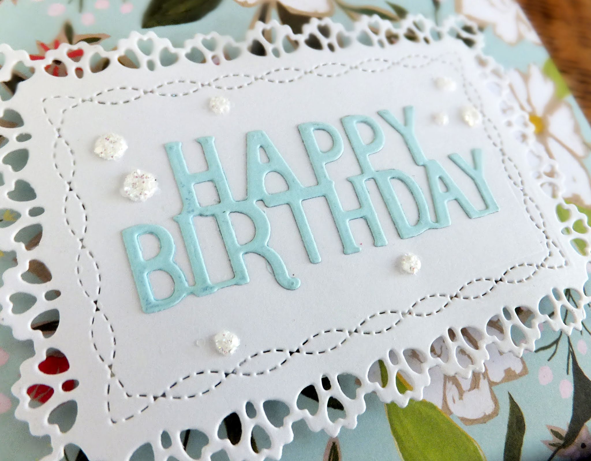 Paper Panacea Pretty cardstock, two cards...