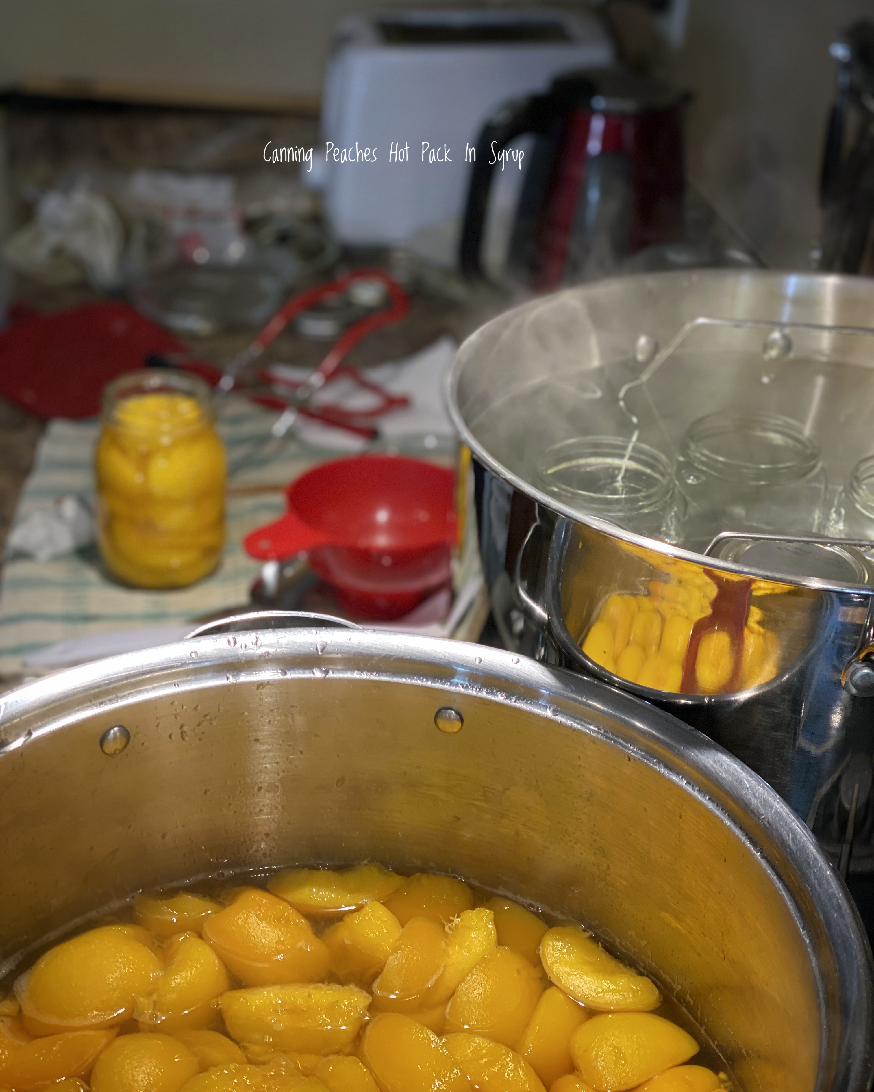 Water Bath Canning Fresh Ontario ClingFree Peaches Quarantine 2020